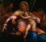 Себастьяно дель Пьомбо. Святое семейство с Иоанном Крестителем. 1517. Национальная галерея. Лондон